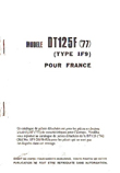 Pi�ces d�tach�es - DTF 1F9 - 1977